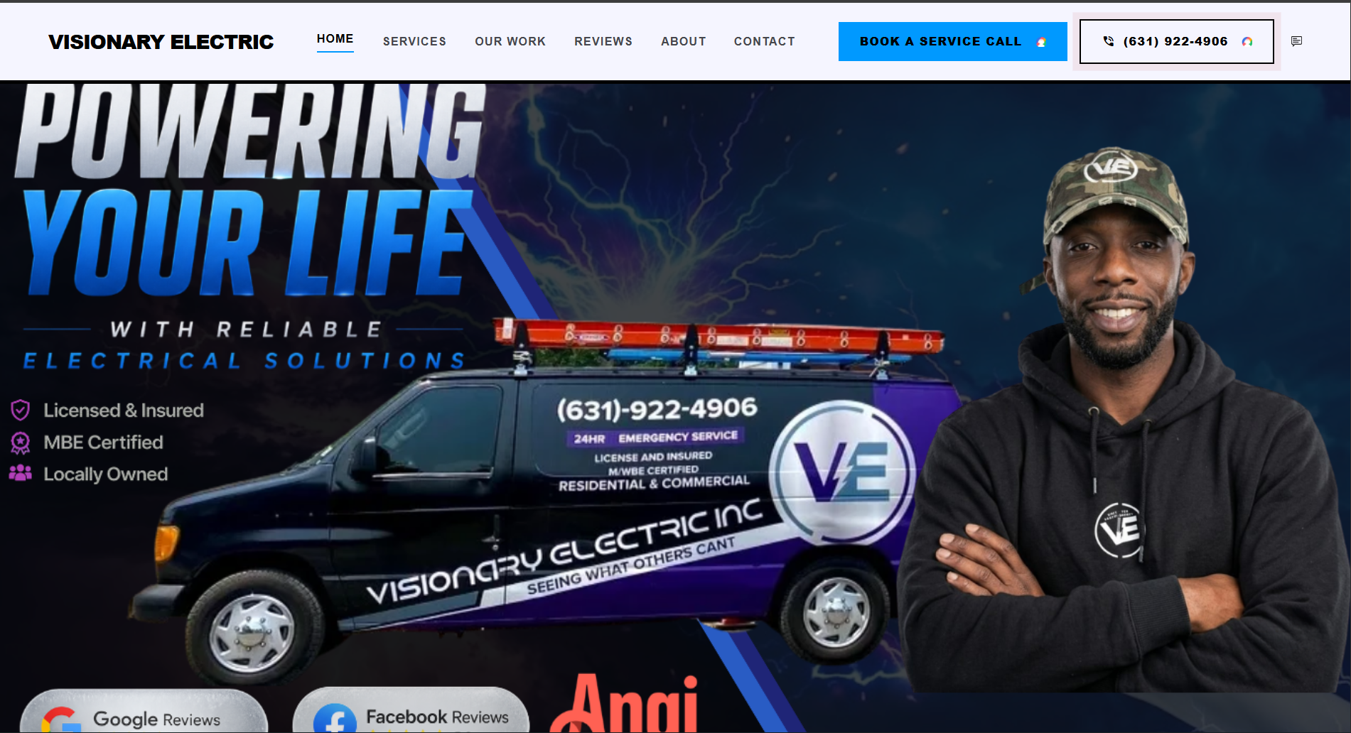 Visionary Electric homepage